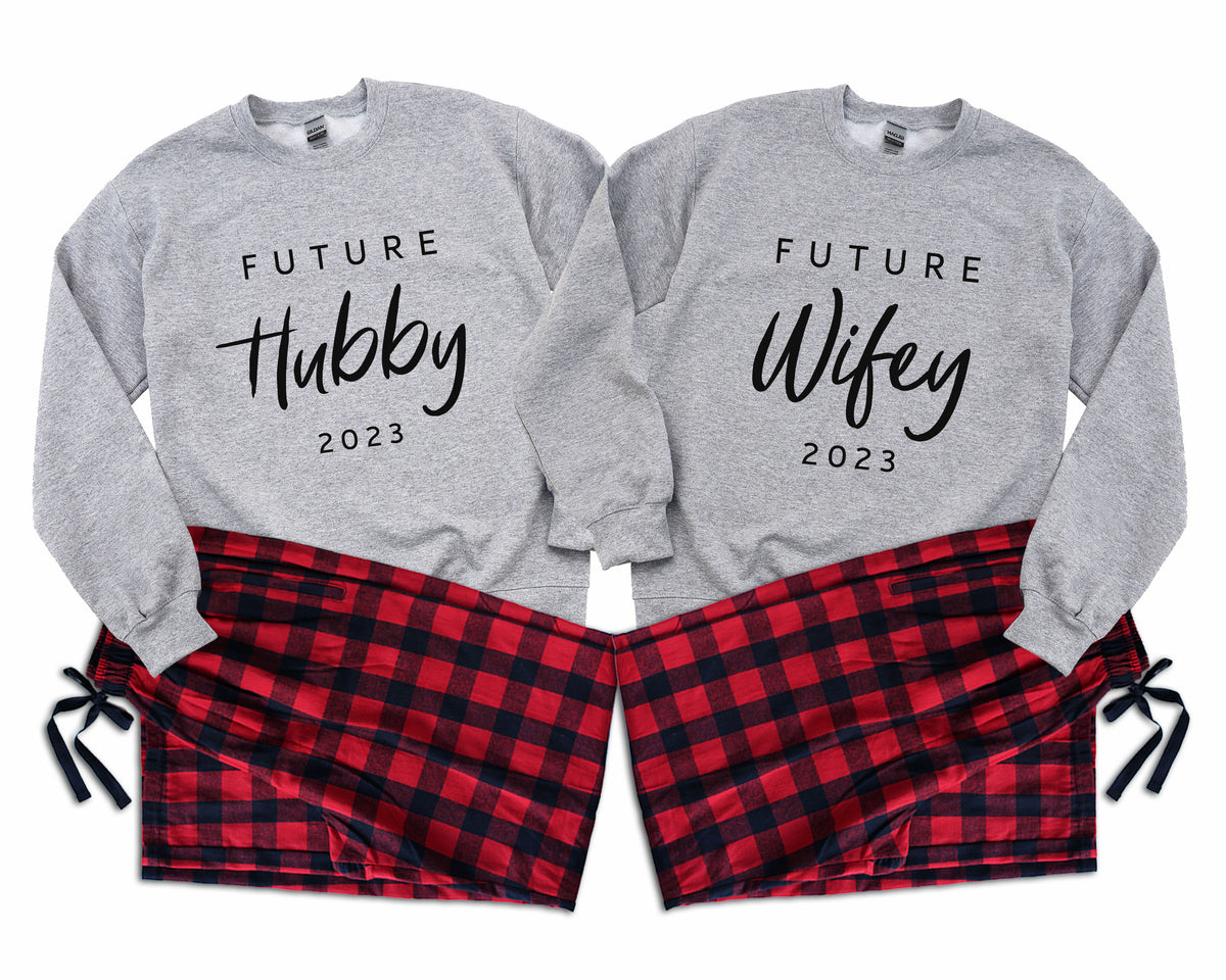 Future Wifey Future Hubby Couple Matching Pajamas His