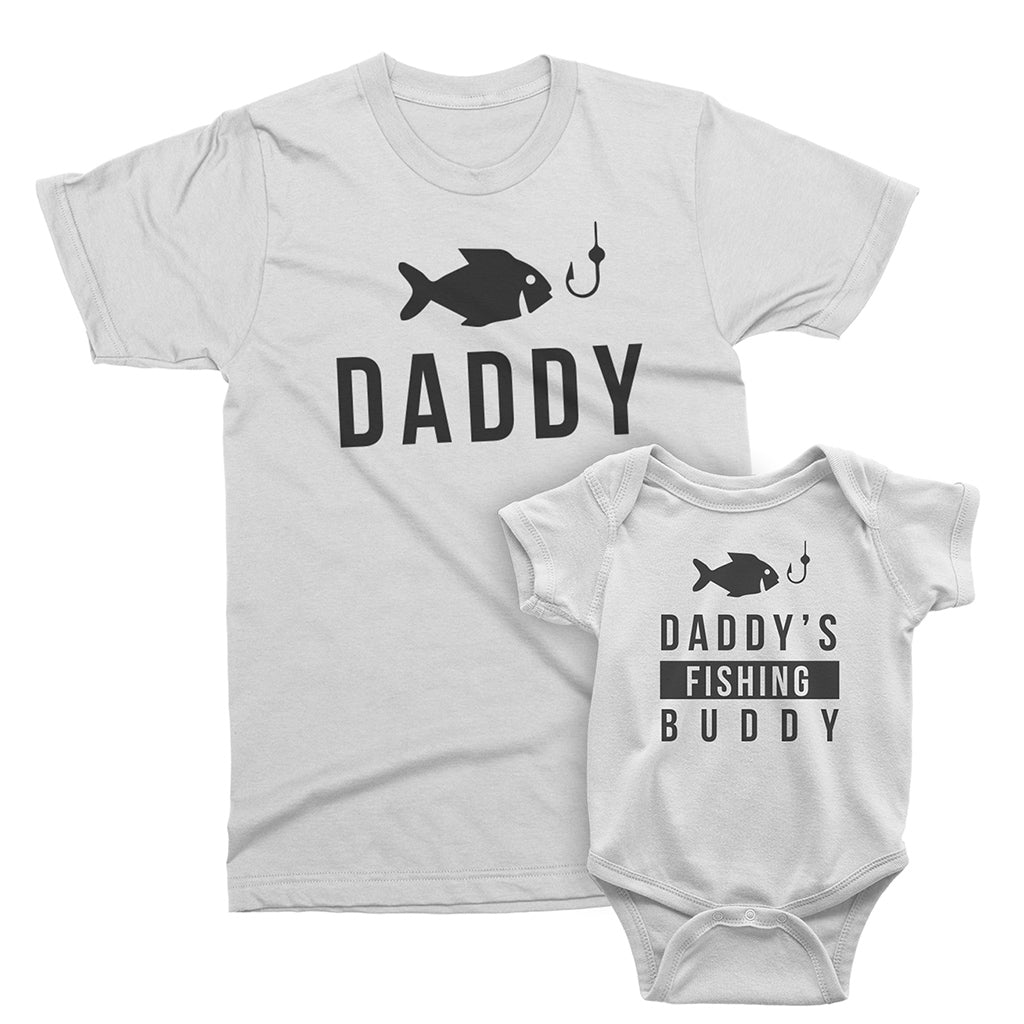 Father and Son Clothing T-Shirt Fishing Dad Fishing Buddy ~ Clotee.com