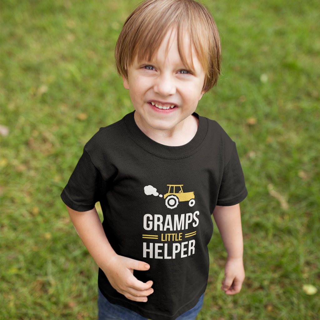 Gramps and Gramp's Little Helper- Farm style Graphic Matching t shirts for  Grandpa and Grandkids