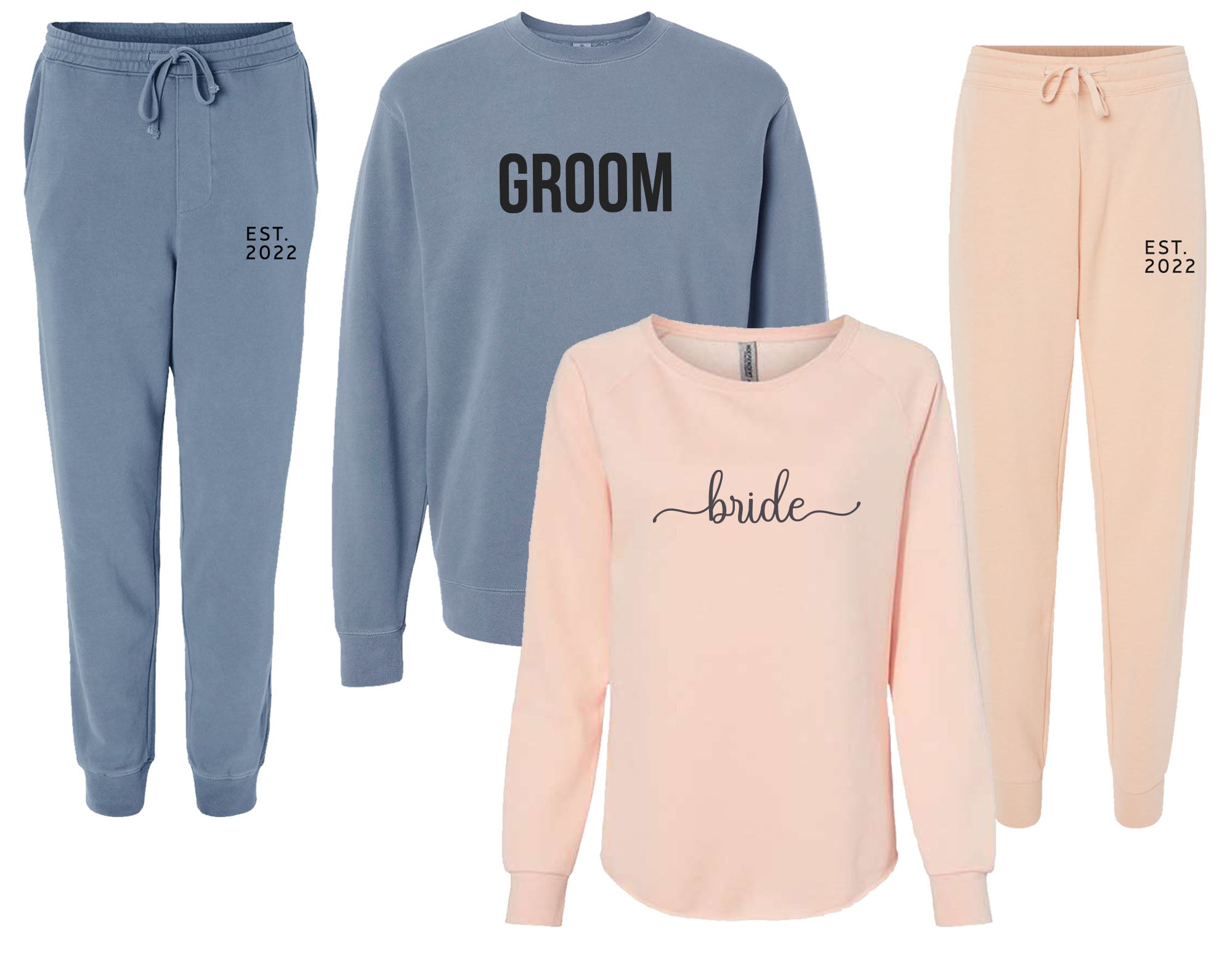 Personalized Mr and Mrs Matching Sweatsuit, Bridal Jumpsuits, Gifts for the  Couple, Bride & Groom Jogger Set, Engagement Honeymoon Sweats 
