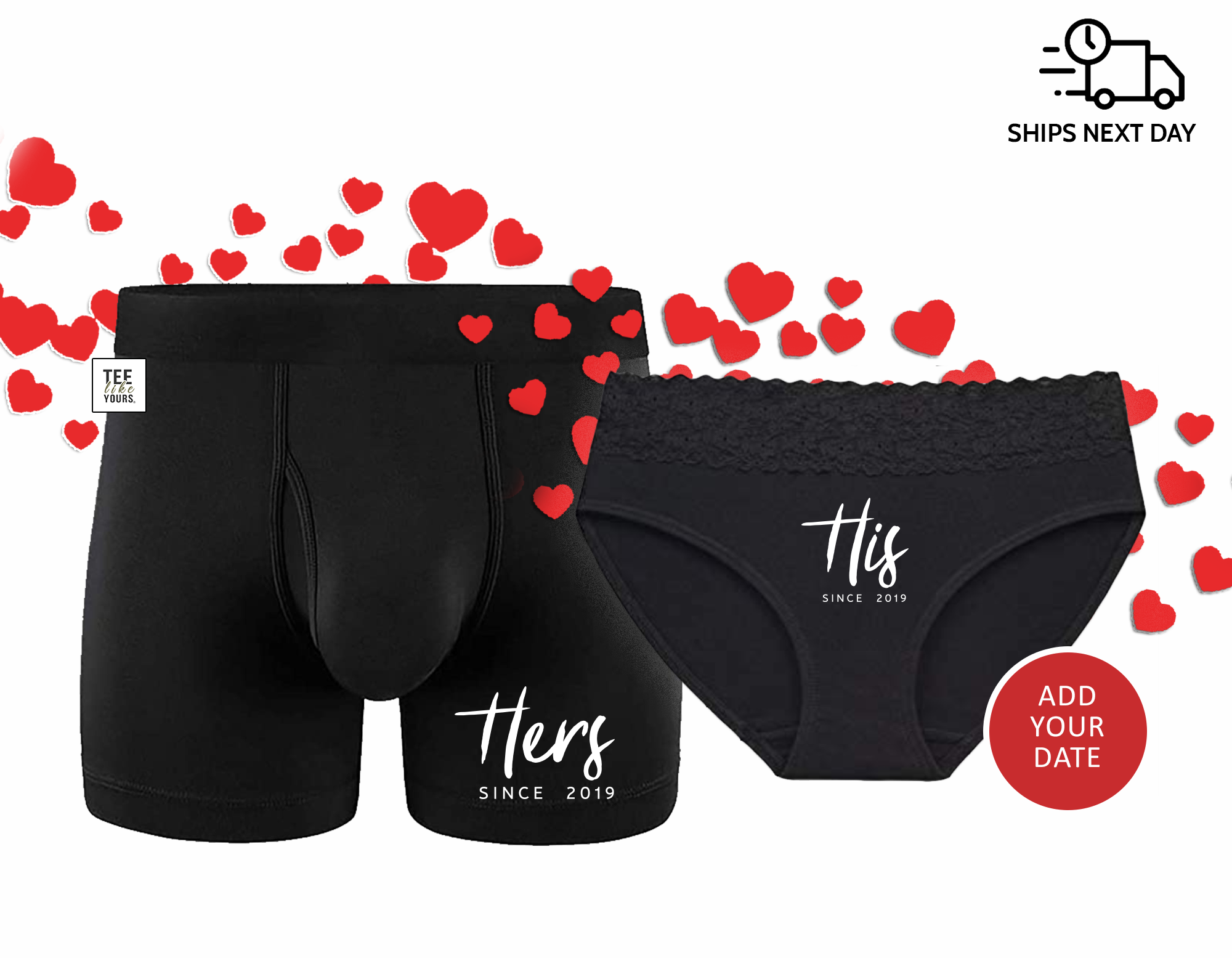 Cusomized Couples Underwear Set Wifey Hubby Set,funny Romantic