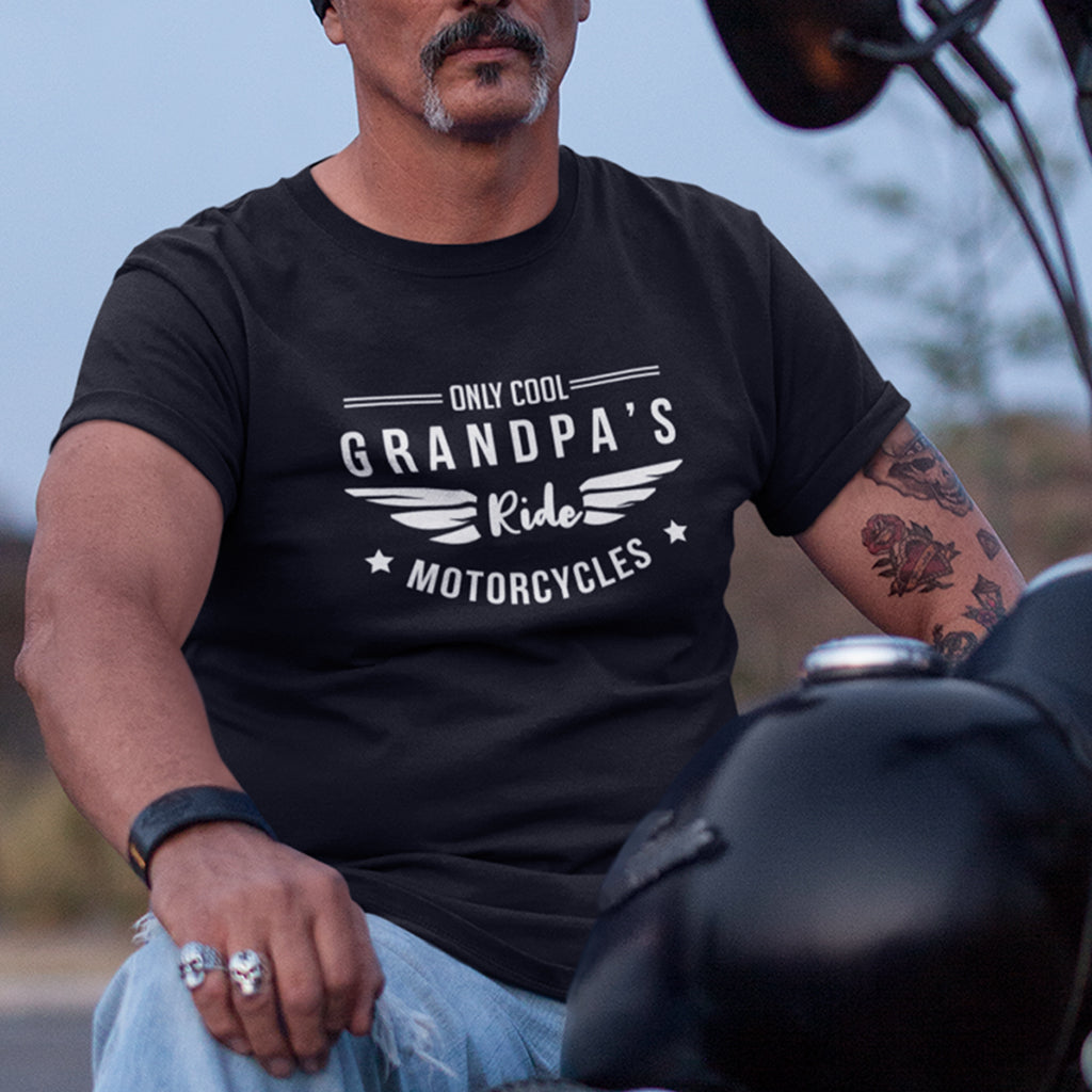 Motorcycling Matching T-shirts for Grandpa and Grandson | TeeLikeYours Youth S / Asphalt