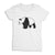 Panda Matching Moother and Daughter Short Sleeve Graphic White Women's T-shirt by TeeLikeYours.com