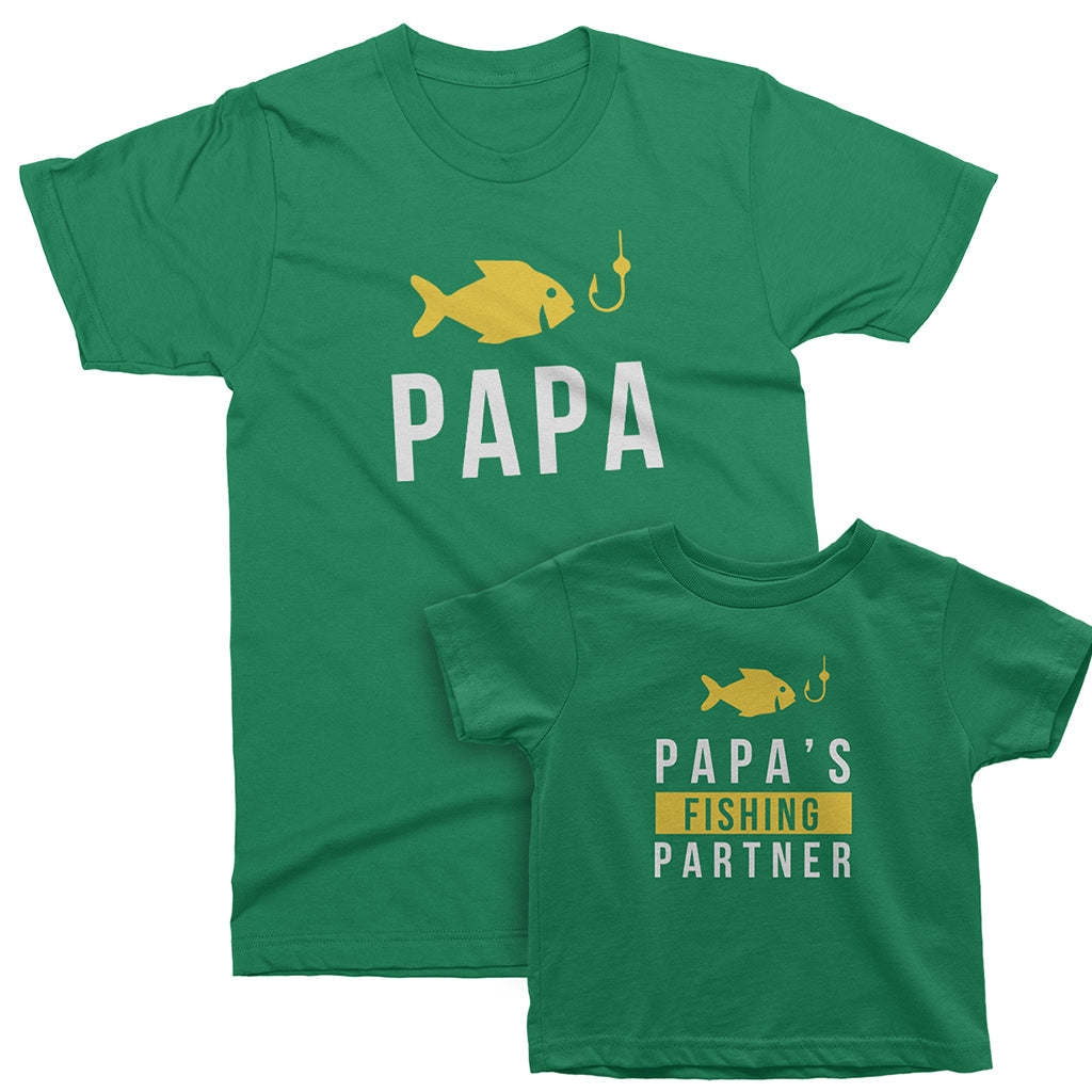 Matching Fishing Shirts for Grandpa and Grandson, Fathers Day Gift